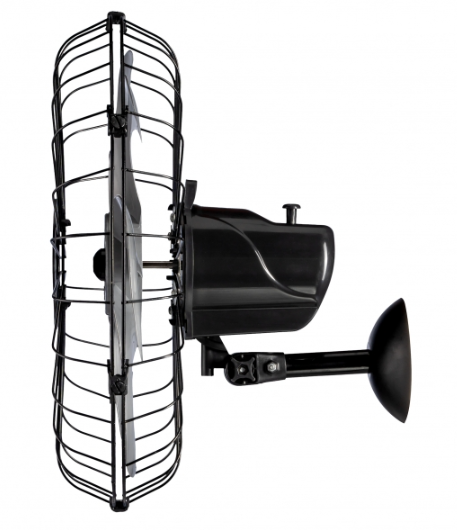 VENTILADOR OSCILANTE PAREDE 50 CENTÍMETROS METAL 127V 180W PRETO 6 PÁS 2